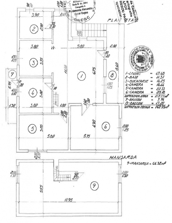 PANTELIMON APARTAMENT IN VILA 1E+M 230 MP TOTAL, CURTE 516 MP!