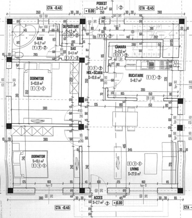 Casa individuala P+E+M 300 mp LOT 800 mp Cornetu