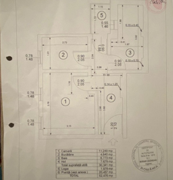 Garsonieră decomandată – 32 mp +  beci 40 mp  – Zona Universitate, București