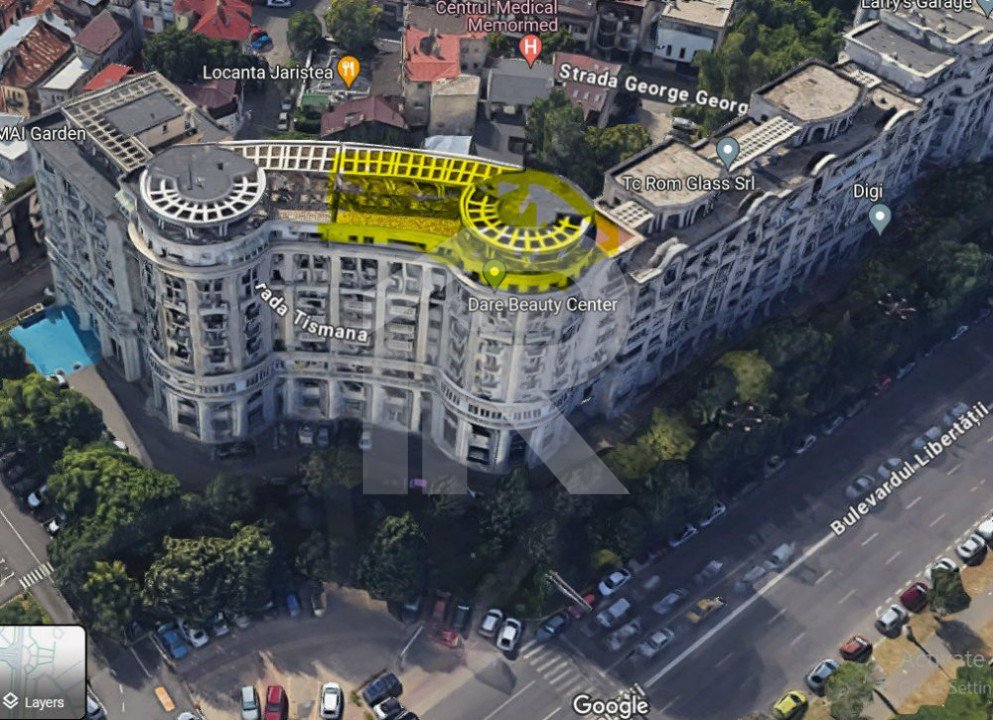Vand penthouse situtat langa Casa Poporului, bld. Libertatii, PANORMA UNICA