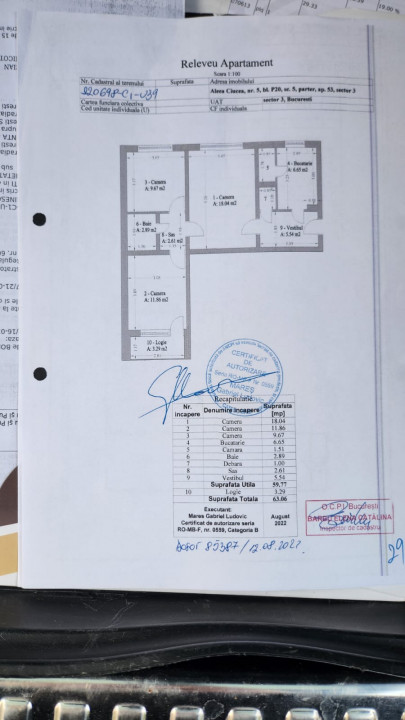 Vand apartament 2 camere decomandat, Sinaia, langa Hotal Mara