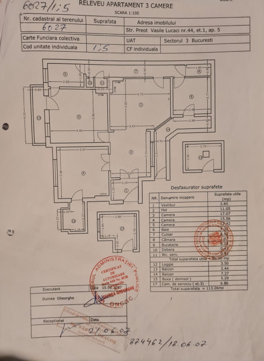 De vânzare apartament 3 camere in vila, etaj 1/2, Cartierul Evreiesc