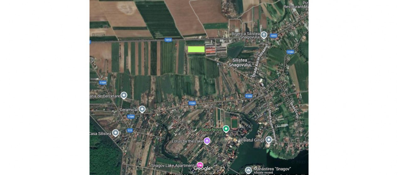 Teren 10.000 mp. Front 40 metri.  Intravilan si Extravilan. 