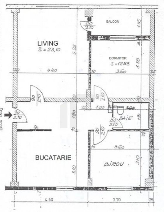 Apartament 3 camere O.Goga