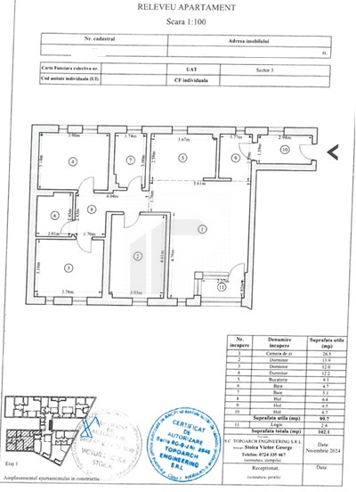 4 camere bloc nou, Zona Nerva Traian, Metrou Timpuri Noi