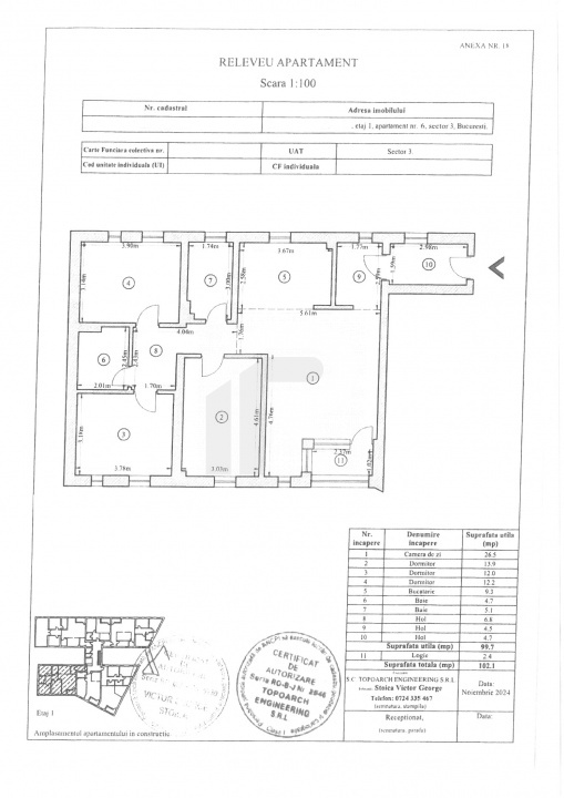 4 camere bloc nou, Zona Nerva Traian, Metrou Timpuri Noi