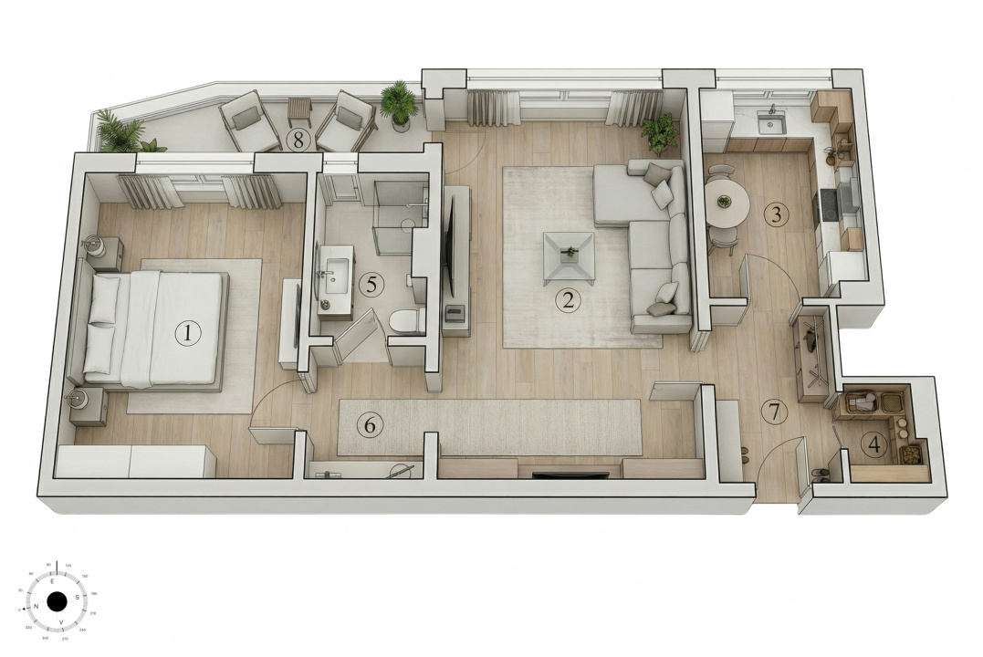 2 camere metrou Obor - posibilitate montare centrala